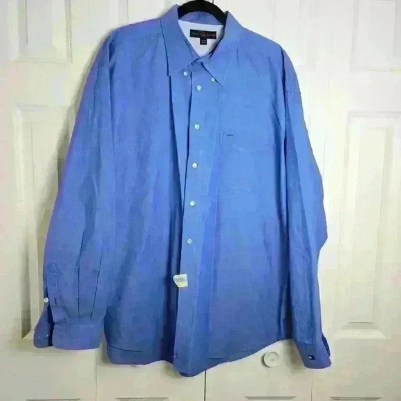 Tommy Hilfiger Golf Blue Button Down Shirt Men's XXL - Picture 1 of 8